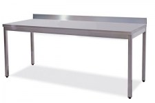 tavolo inox con alzatina aperto su gambe7